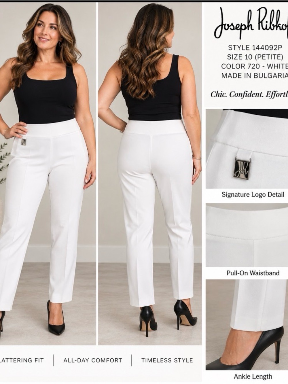 Pants Size 10 Petite Straight Leg Style 144092P